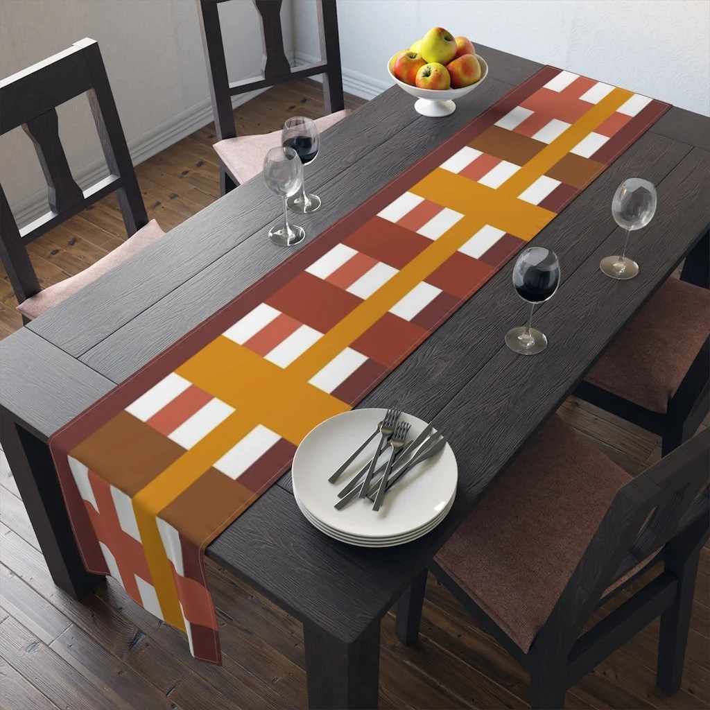 Table Runner   | Autumn Gingham Picnic | Cater Your Holiday Table With Seasonal Decor