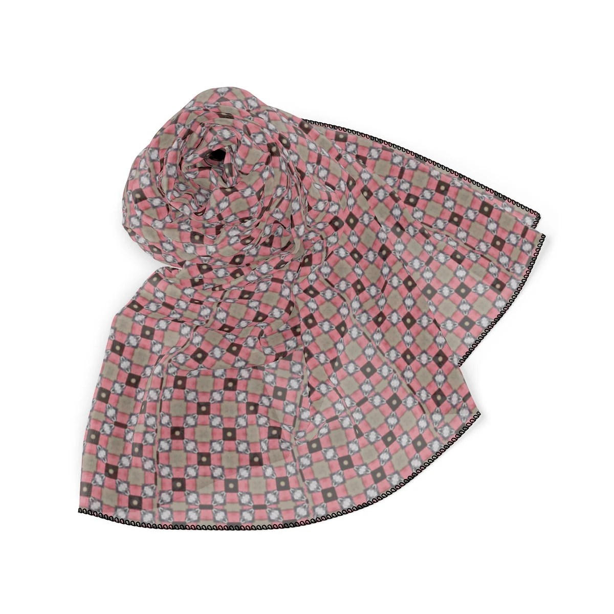 25 Inch Square Scarf Head Wrap or Tie |  | Silky Soft Chiffon Material  | Wear as a Head Wrap, Neck Tie, or Handkerchief