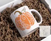 Color Changing Magic Mug| Morphs Black To White | Heat Reveal Ceramic Coffee Mug, 11oz | Fall Pumpkin