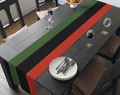 90" Long Table Runner | New Traditional Kwanzaa | Polyester