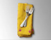 Cloth Napkin | Diwali Gold | Buy 1 At A Time Or Buy A Set Of 5