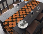 Table Runner (Cotton, Poly) | Pumpkin Black | Cater To You Halloween Party & Decor