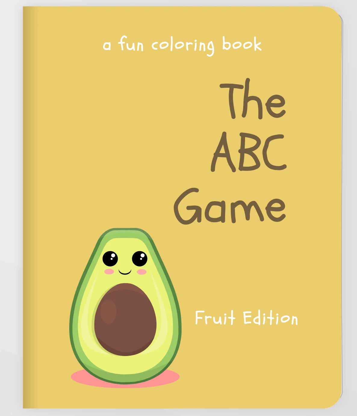 iPad Coloring Book | The ABC Game Fruit Edition | Digital Download Printable. For Kids, Family. Classrooms, Home School