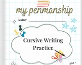 iPad WorkBook | Penmanship Practice Cursive Writing | Digital Download Printable. For Kids, Family. Classrooms, Home School