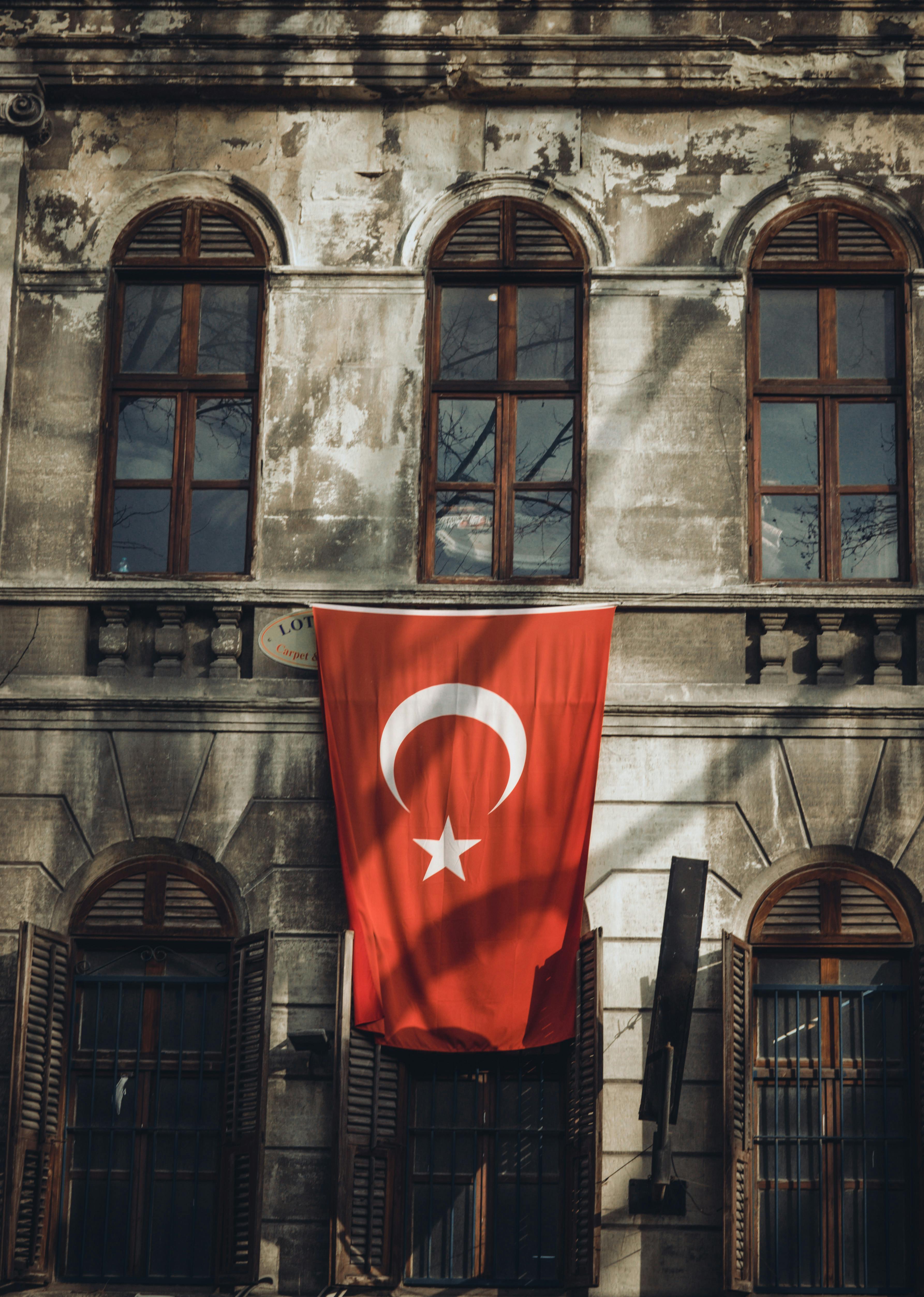 Free stock photo of turkey flag
